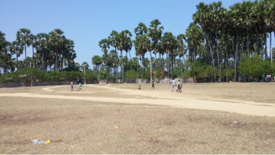 Our youth clubs first boys cricket team. The boys were practicing for their first tournament. 