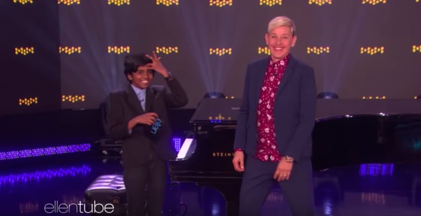 indian piano prodigy on ellen