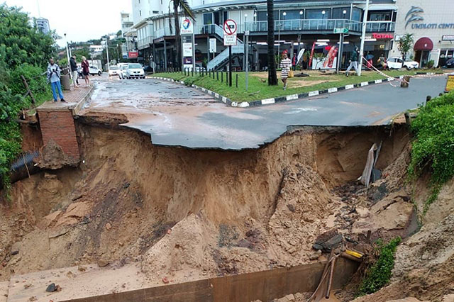 Caved roads cutting off access for communities